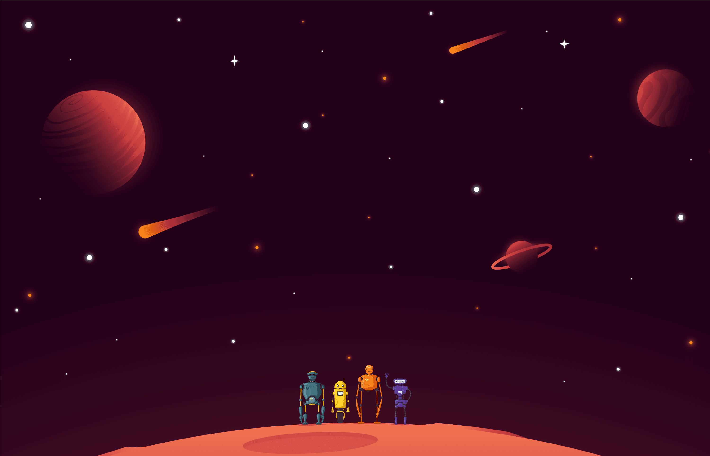 Space robots background